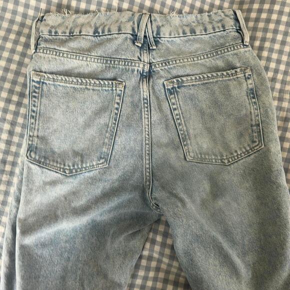 Good American Slim Straight High Rise Light Wash 90's Jeans Size‎ 28 / 6 - Picture 5 of 5
